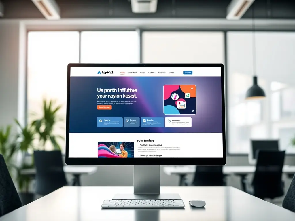 A captivating image displaying a website design that is both visually stunning and user-friendly, highlighting MGK Digital's expertise in creating custom web solutions that enhance brand identity and user experience.